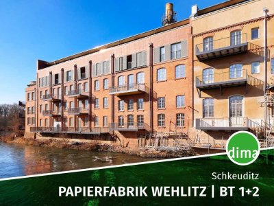 ERSTBEZUG sanierte Papierfabrik | Penthouse mit Blick ins Grüne, 2 Bädern, HWR, Stellplatz u.v.m.