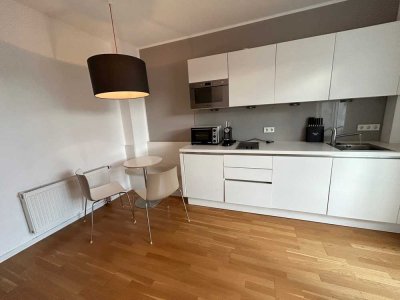 Sonnenterrasse! Modernes Wohnen in stylishen möblierten Apartment direkt am Rhein