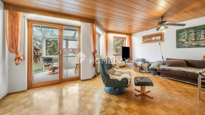 Reihenendhaus mit Garten, 2 Wintergärten, Sauna und Garagen in Heilbronn