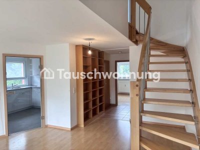 Tauschwohnung: Helle, großzügige 3 Zimmer-Maisonettewohnung in FR-Kappel