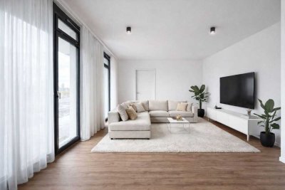 Hochwertige 2-Zimmer-Wohnung mit 3,45 Meter hohen Decken und moderner Einbauküche