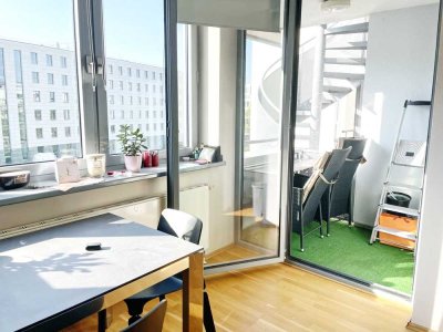 Modernes Loft-Apartment mit Loggia, Lift & TG-Stellplatz in Rheinnähe