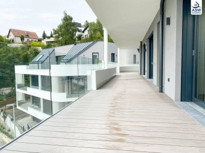 Moderne 4-Zimmer-Wohnung am Pöstlingberg mit ca. 85 m² Wohnfläche und ca. 55 m² Balkon in absoluter Ruhelage inkl. TG-Abstellplatz