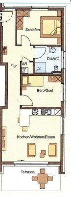 3 Zimmerwohnung mit Gartenterrasse - Erstbezug- nur  für Mieter mit Wohnberechtigungsschein!