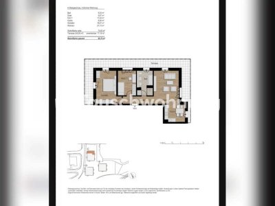 Tauschwohnung: Wunderschöne 3Zi Neubau mit toller Dachterrasse