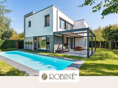 Energieeffizientes Einfamilienhaus im Bauhausstil mit Außenpool in Willich