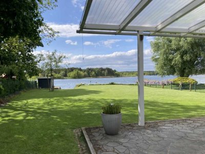 Atemberaubend! Grandioses Wassergrundstück mit Haus, Gästehaus und Blick in den Sonnenuntergang!!!