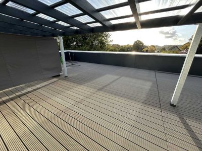 Sanierte 1 Zimmer Dachterrassen Wohnung im KFW Niedrigenergiehaus zentral in Schacht-Audorf