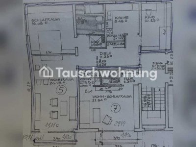 Tauschwohnung: Lichtdurchflutete 3-Zimmer-Wohnung am Meierteich