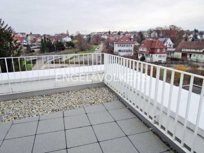 Edle 3-Zimmer-Penthouse-Whg. mit Terrasse • Auf Wunsch teilmöbliert