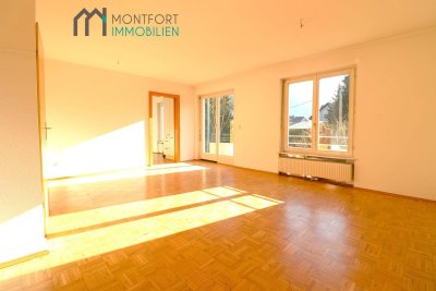 Gepflegte 3-Zimmer-Wohnung mit Eigengarten, Garagenbox &amp; Keller in Feldkirch-Tisis