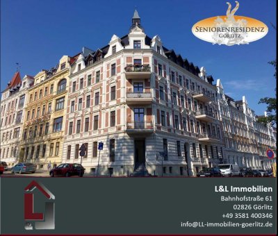 Seniorenresidenz Görlitz – Geräumige 2-Raum-Wohnung mit Balkon, Einbauküche und Fernblick!