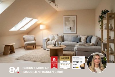 Helle 2-Zimmer-Dachgeschosswohnung mit Balkon und Duplex-Stellplatz in Roth