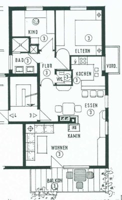 Gepflegte 3-Zimmer-Wohnung mit Garage in Aichtal-Grötzingen