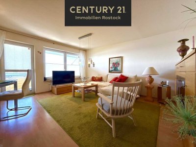 Moderne 2-Zimmerwohnung mit Warnowblick, Balkon & Tiefgarage (befristet auf 3 Jahre)