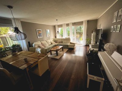 Modernisierte 3-Zimmer-Terrassenwohnung mit Garten und Einbauküche in Velbert