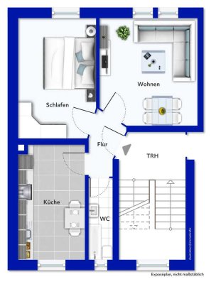 Kapitalanleger aufgepasst! 2 Zimmerwohnung in kleinem Wohnhaus