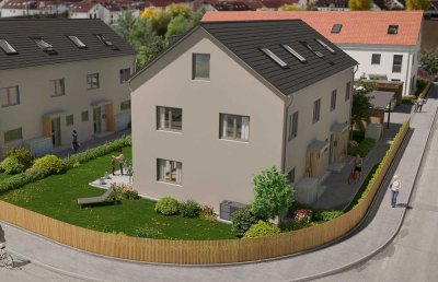 Neubau: Großzügige EH-55 Doppelhaushälfte in zentraler Lage von Wartenberg A+ Energieeffiziensklasse