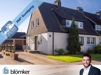 Blömker! Zweifamilienhaus mit tollem Garten und Garage in Bestlage von GLA-Rentfort!