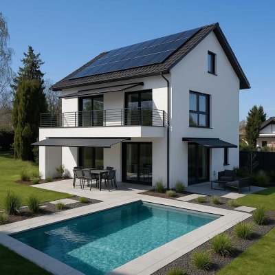 Familientraum mit Zukunft - stilvoll geplantes Einfamilienhaus auf großzügigem Sonnengrundstück