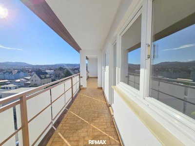 SÜD-LOGGIA mit ca.17,64m² - 5. LIFTSTOCK - WEITBLICK - UNEINSEHBAR - RUHIG - 2026 TEILRENOVIERT