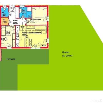 Traumhafte 3-Zimmer-Gartenwohnung mit Doppelcarport in Weitendorf/Wildon zu verkaufen!