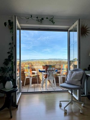 Single Dachgeschoss Wohnung mit Balkon in Kleinlinden