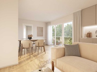 Gemütliche 2-Zimmer-Wohnung im EG mit Südterrasse & Garten | Neubau Erstbezug in Langenfeld-Reusrath
