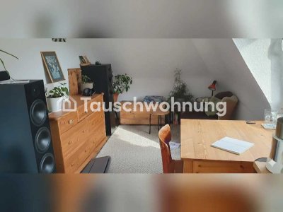 Tauschwohnung: Biete 320€ 38m² 2Zi-Whg mit eigst.Gartenteil/Suche 2-3Zi-Whg