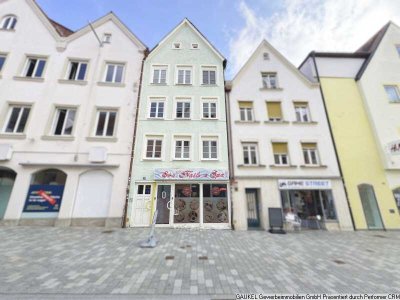 1A-Lage & Denkmalschutz: Wohn- und Geschäftshaus in der Fußgängerzone Kaufbeurens!
