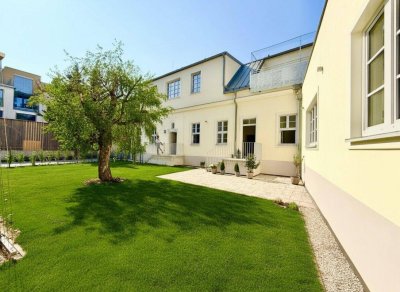 Einzigartige Gartenwohnung mit Hauscharakter – stilvolles Altbauflair &amp; 180 m² Eigengarten nahe der Alten Donau