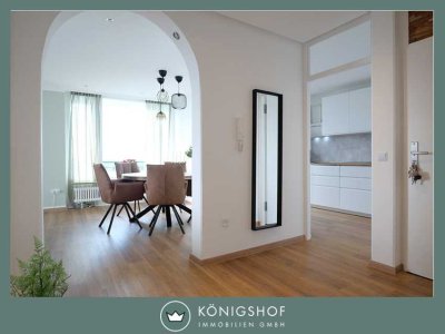 Krefeld-Uerdingen: Geschmackvoll sanierte 3 Zimmerwohnung mit Blick über Krefeld