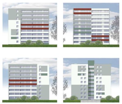 Aussicht inklusive: Moderne 2-Zimmer-Wohnung mit Dachterrasse