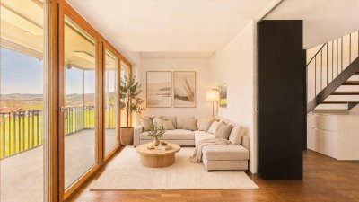 Andelsbuch | Stilvolle Maisonette mit beeindruckendem Panorama