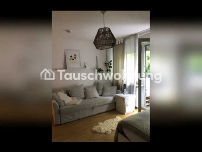 Tauschwohnung: 1-Zimmer Wohnung mit Balkon und Küche gegen größere