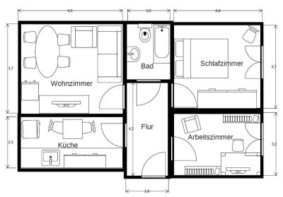 Stilvolle 3-Raum-Wohnung mit Balkon in Bonn