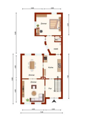 Modernisiertes Einfamilienhaus am historischen Wasserturm