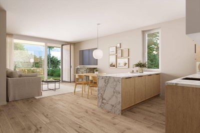 QUARTIER LEOPOLD GRÜN: Top A01 - Haus A - EG - 3-Zimmer-Gartenwohnung