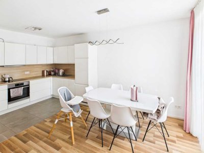 SCHWIND IMMOBILIEN - neuwertige 3-Zimmer-Eigentumswohnung mit Terrasse in der Lincolnsiedlung