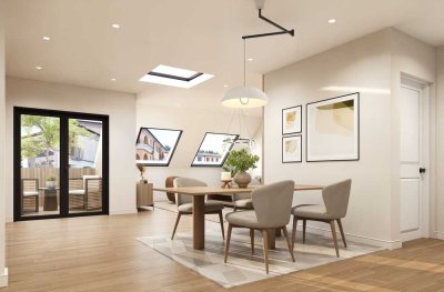 Erstbezug nach Sanierung! 4-Zimmer-Dachgeschosswohnung mit offener Wohnküche und Terrasse!