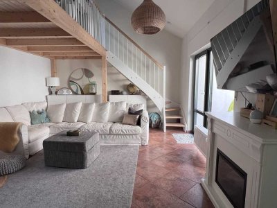 Provisionsfreies architektonisches Highlight: 4-Zimmer-Wohnung mit Galerie, Terrasse & Garage