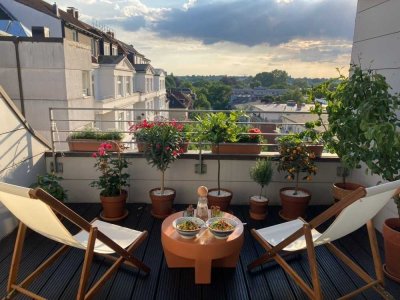 Möblierte Helle Dachgeschosswohnung auf der Uhlenhorst zur Zwischenmiete (15. März – 15. August)