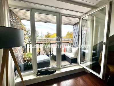 Tauschwohnung: Zentrale, sonnige Endetage mit Westbalkon