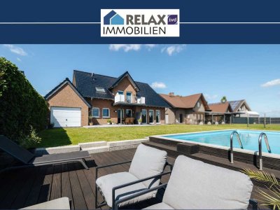 Exklusives Einfamilienhaus mit Pool in ruhiger Feldrandlage im Selfkant