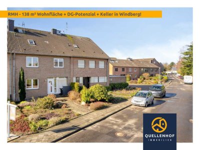 Familientraum - 138 m² Wohnfläche + DG-Potenzial + Keller| Reihenmittelhaus mit Garage in Windberg!