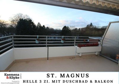 Wohnen in grüner Oase – Großzügige 2-Zimmer-Wohnung mit sonnigem Balkon in begehrter Lage von St. Ma