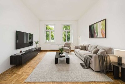 Harmonische 2 Zimmer Wohnung mit Tageslichtbad und edlem Parkett
