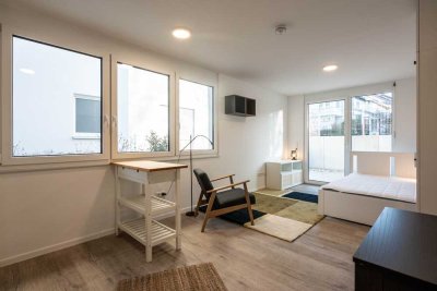 Möblierte Erdgeschoss Wohnung mit Terrasse!
