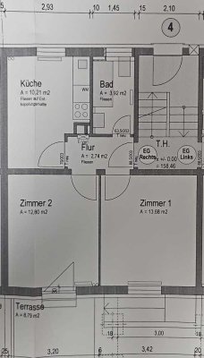 2-Zimmerwohnung in der Innenstadt von Heilbronn mit Terrasse, OHNE STELLPLATZ
