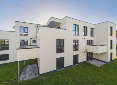 Modernes Wohnen im Neubau - Erdgeschosswohnung mit Terasse und Luftwärmepumpe